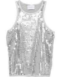 Isabelle Blanche - Sequin-Embellishment Tank Top - Lyst