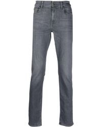 7 For All Mankind - Halbhohe Slim-Fit-Jeans - Lyst