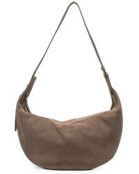 Liviana Conti - Curved Leather Shoulder Bag - Lyst