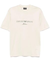 Emporio Armani - Crewneck Logo T-Shirt - Lyst