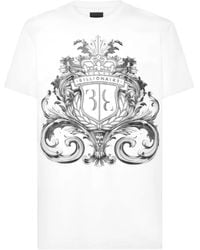 Billionaire - Crest-Print T-Shirt - Lyst
