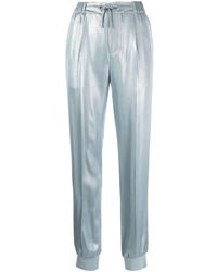 Ralph Lauren Collection - Pantalones slim con efecto metalizado - Lyst