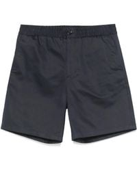 Ami Paris - Cotton Bermuda Shorts With Elastic Detail - Lyst