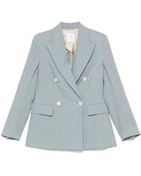 Eleventy - Slub-Texture Blazer - Lyst