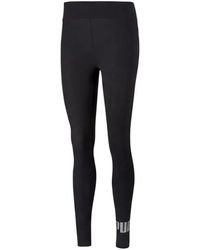 PUMA - Essentials+ Logo-Print Leggings - Lyst