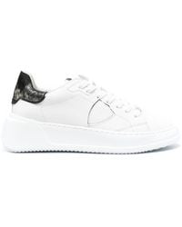 Philippe Model - Tres Temple Leather Sneakers - Lyst