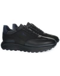Harmont & Blaine - Panelled Leather-Trim Sneakers - Lyst