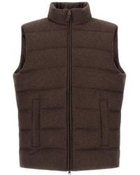 Herno - Quilted Cashmere-Silk Gilet - Lyst