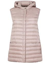 Moorer - Hooded Waistcoat - Lyst