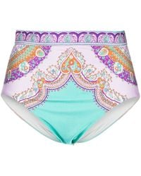 Zimmermann - Bragas de bikini Lola de talle alto - Lyst