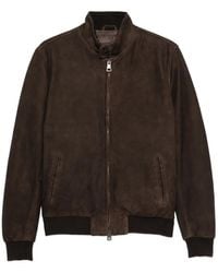 Boglioli - Suede High-Neck Jacket - Lyst