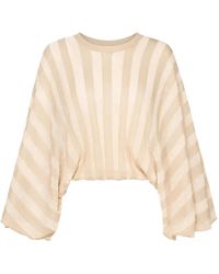 Zimmermann - Striped Batwing-Sleeve Blouse - Lyst