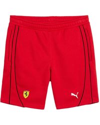PUMA - X Scuderia Ferrari Race Logo-appliqué Track Shorts - Lyst