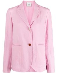 Alysi - Blazer Monopetto Con Revers A Lancia - Lyst