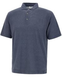 Diktat - Linen Polo Shirt - Lyst