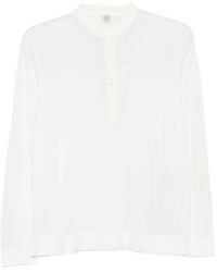 TOTEME - Button-Placket Long-Sleeve Sweater - Lyst