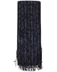 Missoni - Zigzag-Pattern Fringed Scarf - Lyst