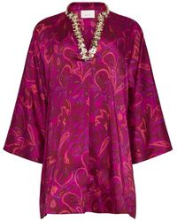 Cinq À Sept - Arcia Paisley Bloom Kaftan - Lyst