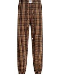 The Attico - Plaid Drawstring Long Pant - Lyst