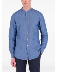 Dell'Oglio - Round Neck Button Shirt - Lyst