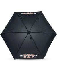 Moschino - Teddy Bear-Logo Print Compact Umbrella - Lyst