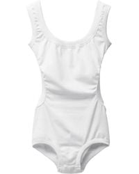 Versace - Embroidered Cotton-Jersey Bodysuit - Lyst