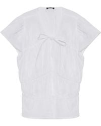 Rag & Bone - Blusa Con Peplum Y Volantes - Lyst