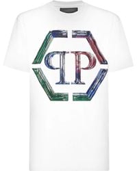 Philipp Plein - Ss Strass Hexagon T-Shirt - Lyst