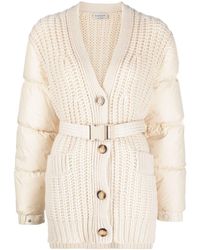 Moncler - Down-paneled Cashmere-blend Cardigan - Lyst