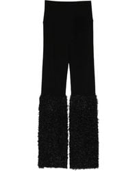 Norma Kamali - Faux-Fur Panelled Leggings - Lyst