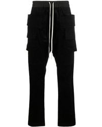 Rick Owens - Pantalones de pana ajustados tipo cargo - Lyst