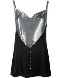 Rabanne - Chainmail-Panelled Cowl-Neck Vest - Lyst