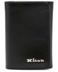 Kiton - Portafoglio tri-fold con logo - Lyst