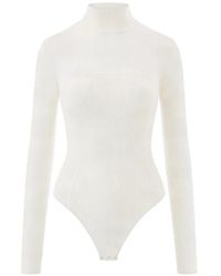 Elisabetta Franchi - Mesh-Panel Bodysuit - Lyst