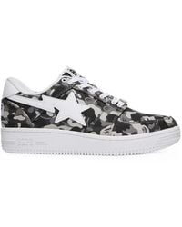 A Bathing Ape - X Comme Des Garçons Camouflage-Print Sneakers - Lyst