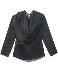 Uma Wang - Blusa Asimétrica Drapeada - Lyst