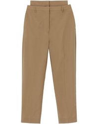 Burberry - Double-waist Mohair Wool Trousers - Lyst