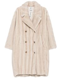 S.W.O.R.D - Double-Breasted Faux-Fur Coat - Lyst