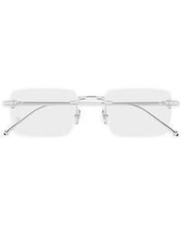 Cartier - Rectangle Rimless Glasses - Lyst