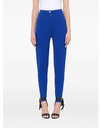Balmain - High-Waisted Knit Skinny Trousers - Lyst
