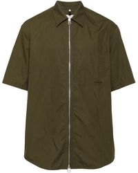 OAMC - Zip-up Cotton Shirt - Lyst