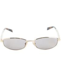 Prada - Logo-Plaque Rectangle-Frame Sunglasses - Lyst