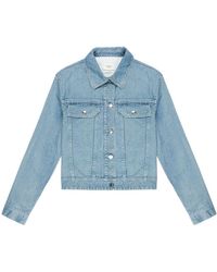 Bally - Buttoned Washed-denim Jacket - Lyst