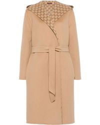 Gucci - Abrigo Reversible De Lana Y Seda Gg - Lyst