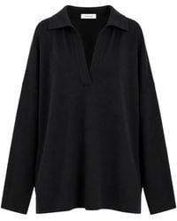 Jucca - V-Neck Drop-Shoulder Sweater - Lyst