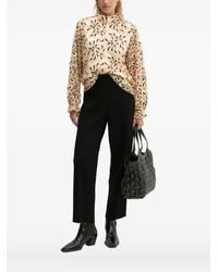 Bruuns Bazaar - Floral-Embroidered Ruffled Blouse - Lyst