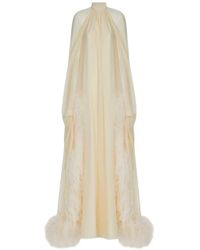 ‎Taller Marmo - Eterea Feather-Trim Gown - Lyst