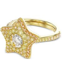 Swarovski - Sublima Star-Motif Crystal-Embellished Ring - Lyst