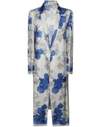 P.A.R.O.S.H. - フローラル シルクコート - Lyst