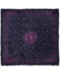Zadig & Voltaire - Nuage Fringed Printed Bandana Scarf - Lyst